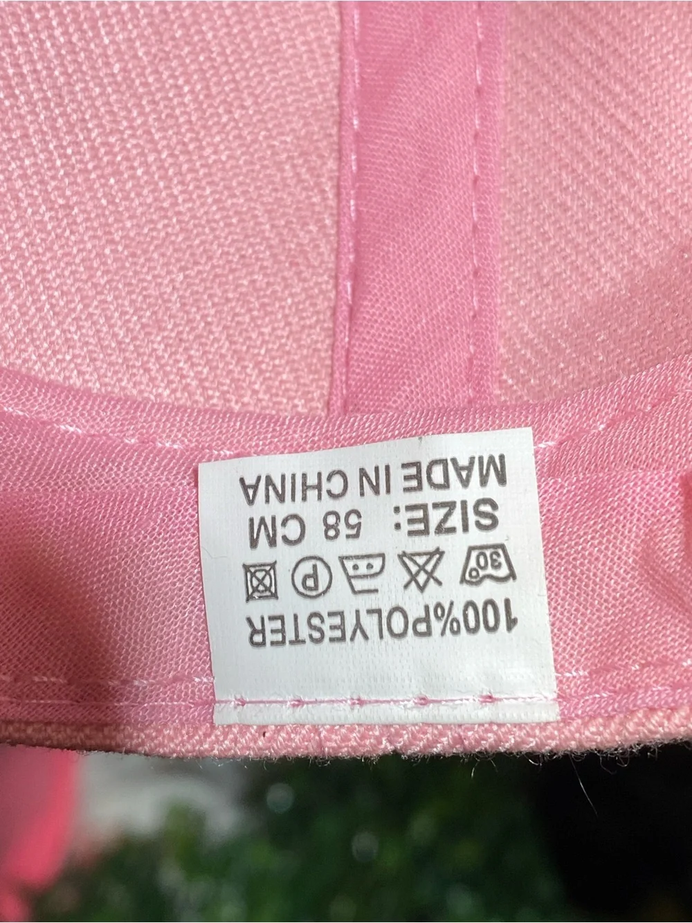 Pink 'Naughty' Embroidered Baseball Cap
